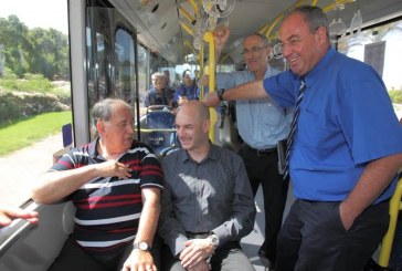 חיפה: נסיעת מבחן לאוטובוס המונע בגז