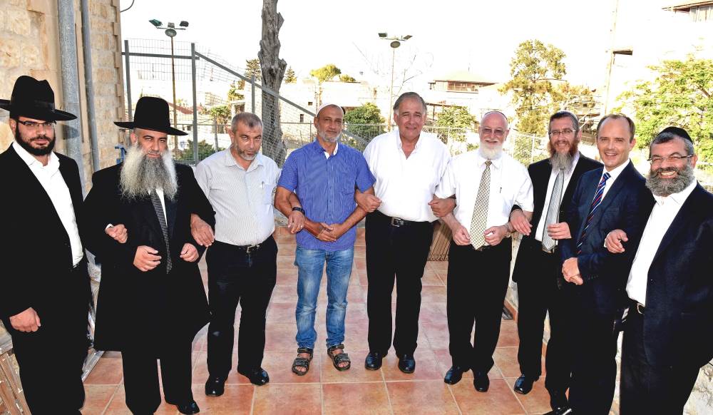 קריאה לסובלנות. ראשי העדות בחיפה|צילום: צבי רוגר חיפה: מפגש של בכירים מוסלמים ויהודים