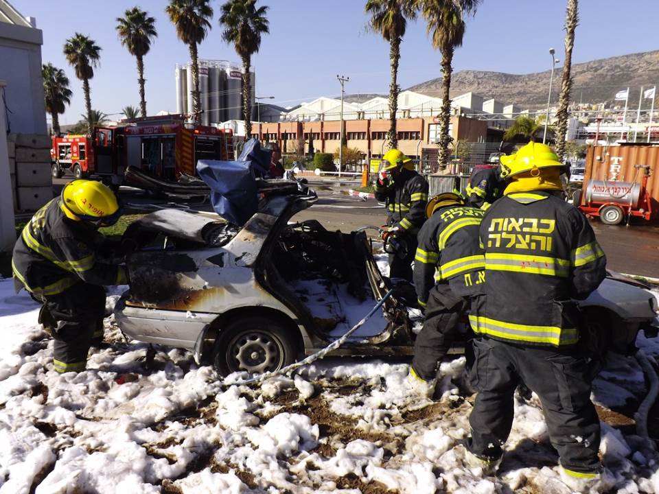 רצינות ומוטיבציה גבוהה. התרגיל בצפון|צילום: באדיבות מכבי האש צפון: מכבי האש נערכים לכל סכנה