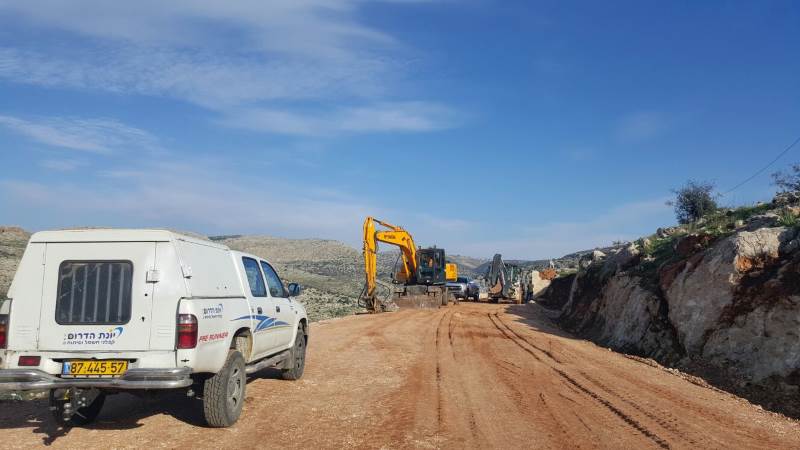 למות עליך. העבודות להקמת בית העלמין החדש|צילום: יח בית אריה: אפשר למות בשקט