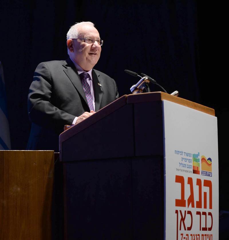 "פיתוח ההון האנושי הוא האתגר העומד לפנינו כאשר אנו מביטים קדימה לעתיד הנגב". ראובן ריבלין | צילום: מארק ניימן, לע"מ
