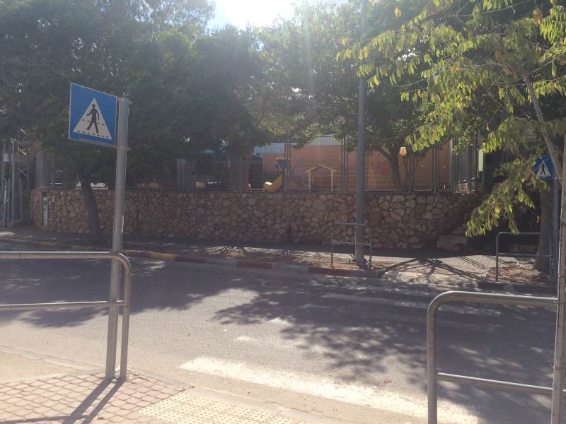 דרושים פסי האטה. תלמיד חוצה כביש|צילום: אור ירוק צפון: ירידה במספר התלמידים הנפגעים בתאונות דרכים
