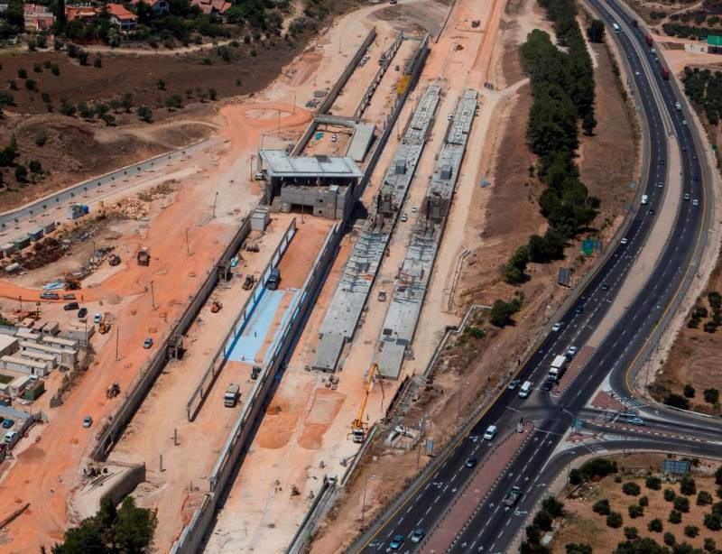עד 160. תחנת הרכבת הנבנית בכרמיאל|צילום: נתיבי ישראל הושלם שלב נוסף ברכבת עכו-כרמיאל