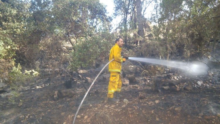 נעצרו חשודים. מכבי האש|צילום: באדיבות מכבי האש נעצרו צעירים בחשד לניסיון הצתה